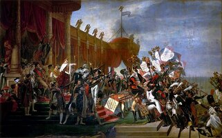 Jacques_Louis_David-Serment_de_l'armée_fait_à_l'Empereur_après_la_distribution_des_aigles,_5_d...jpg